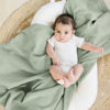 Picture of Konssy 2 Pack Muslin Swaddle Blankets, 100% Cotton Receiving Blanket Large 47 x 47 inches for Baby Boys Girls, Soft Breathable Muslin Baby Blanket for Newborn (Woodland,Sage)