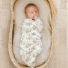 Picture of Konssy 2 Pack Muslin Swaddle Blankets, 100% Cotton Receiving Blanket Large 47 x 47 inches for Baby Boys Girls, Soft Breathable Muslin Baby Blanket for Newborn (Woodland,Sage)