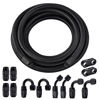 Picture of EVIL ENERGY 10AN Fuel Line Kit, 10AN Nylon Braided Fuel Line Hose Fitting Kit CPE 20FT Black