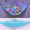 Picture of Unicorn Castle Stuffed Animals Net or Hammock Kids Toy Storage Organizer with LED Light Hanging Corner Stuffed Animals Holder Kids Girls Room Decor(Pack of 1)