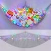 Picture of Unicorn Castle Stuffed Animals Net or Hammock Kids Toy Storage Organizer with LED Light Hanging Corner Stuffed Animals Holder Kids Girls Room Decor(Pack of 1)