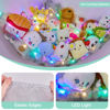 Picture of Unicorn Castle Stuffed Animals Net or Hammock Kids Toy Storage Organizer with LED Light Hanging Corner Stuffed Animals Holder Kids Girls Room Decor(Pack of 1)