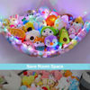 Picture of Unicorn Castle Stuffed Animals Net or Hammock Kids Toy Storage Organizer with LED Light Hanging Corner Stuffed Animals Holder Kids Girls Room Decor(Pack of 1)