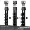 Picture of Reniteco Socket Organizer Drive ABS Tools - Black Socket Holder, Premium Quality 9 Pieces Socket Holders Kit 1/4-Inch x 48 Clips, 3/8-Inch x 45 Clips, 1/2-Inch x 36 Clips（9PC,Black)