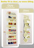 Picture of TAHAVICE 2 Pack Over The Door Storage Organizer with 5 Pockets 10 Mesh Pockets, 44 lbs Weight Capacity Door Hanging Organizers and Storage for Bedroom,Bathroom,Nursery,Kidroom,Babyroom