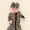 Picture of YanJie Baby Girl Headbands with Bows, Soft Elastics Handmade Velvet Hairbands and Accessories for Infant Toddlers Kids in Khaki, Beige, Leopard