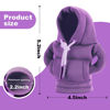 Picture of Gear Shift Hoodie, Universal Car Shift Knob Cover, Mini Hoodie for Car Shifter, Automotive Interior Cute Gadgets Car Accessories and Decorations Purple