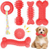 Picture of CGBD Puppy Toys, 6 Pack Dog Chew Toys for Puppy, Cute Red Small Dog Toys, Teething Toys for Puppies, Soft Durable Interactive Chew Toy for Small Dogs