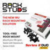Picture of Rackstuds DUO50 1RU Series II Rack Mount Solution - Effortless Alternative to Traditional Rack Screws and Cage Nuts & Server Rack Screws Ideal for Server Hardware Setup - 50 Pack, Universal Version