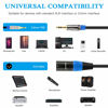 Picture of JOLGOO 3.5mm to XLR Cable, Unbalanced 1/8 Stereo Plug to XLR Male Microphone Cable, XLR to 3.5mm Cable, Compatible with iPhone, iPod, Computer, Video Camera, and More, 15 Feet