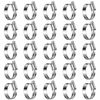 Picture of Steelsoft Heavy Duty Hose Clamp Size#16, 1 to 1-5/8 inch Adjustable Worm Gear Drive Hose Clamps Stainless Steel 304 for Fuel Injection Line, Automotive, Radiator, Garden,25 Pack