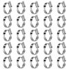 Picture of Steelsoft Heavy Duty Hose Clamp Size#20, 1-3/16 to 1-3/4 inch Adjustable Worm Gear Drive Hose Clamps Stainless Steel 304 for Fuel Injection Line, Automotive, Radiator, Garden,25 Pack