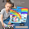 Picture of QMG Rainbow Color Piano and Keyboard Sticker and Kids Piano Learning Book Easy to Follow Instructions for Kids, Beginner Piano Book for Children, Easy Piano Sheet Music for Kids