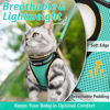 Picture of rabbitgoo Cat Harness and Leash Set for Walking Escape Proof, Adjustable Soft Kittens Vest with Reflective Strip for Cats, Comfortable Outdoor Vest,Green,M