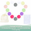 Picture of wegreeco Nursing Breast Pads (14 Pack)+Laundry Bag & Travel Storage Bag, 2 Sizes: 3.9/4.7inch - Washable & Reusable Breastfeeding Nursing Pads (Passion, Large, Daytime Use)