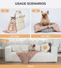 Picture of 1 Pack 3 Blankets Super Soft Fluffy Cute Bone Pattern Pet Blanket Flannel Throw for Dog Puppy Cat Pink/Brown/Purple Small
