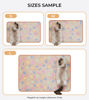 Picture of 1 Pack 3 Blankets Super Soft Fluffy Cute Bone Pattern Pet Blanket Flannel Throw for Dog Puppy Cat Pink/Brown/Purple Small