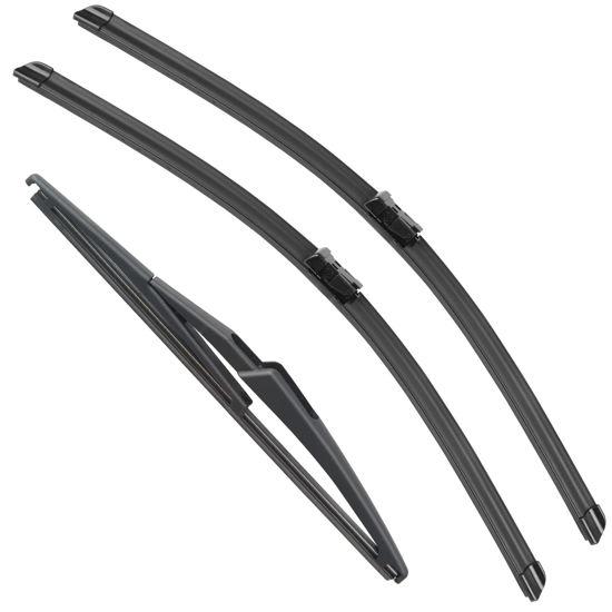Picture of RAINTOK Windshield Wiper Blades Replacement for 2015-2023 Jeep Renegade Original Factory Quality Front Rear Wipers Blade Set for My Car - 22" 20" 11" (Pack of 3)