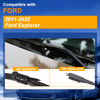 Picture of RAINTOK Windshield Wiper Blade Set Replacement for 2011-2022 Ford Explorer and Rear Windshield Wiper Blade-26"/22"/11" (Set of 3) Pinch Tab