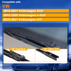 Picture of RAINTOK Windshield Wiper Blades Replacement for VW Volkswagen Golf 2015-2021 / VW Volkswagen e-Golf 2015-2020 / VW Volkswagen GTI 2015-2021 Front Rear Wipers Blade Set - 26" 18" 11" (Pack of 3)