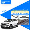 Picture of RAINTOK Windshield Wiper Blades Replacement for Kia Sportage 2011 2012 2013 2014 2015 2016 Original Factory Quality Front Rear Wipers Blade Set for My Car - 24" 18" 12" (Pack of 3)