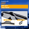 Picture of RAINTOK Windshield Wiper Blade Set Replacement for 2007-2017 Jeep Patriot Original Equipment Replacement Front Wiper Blades-21"/21"/10" (Set of 3) U/J Hook