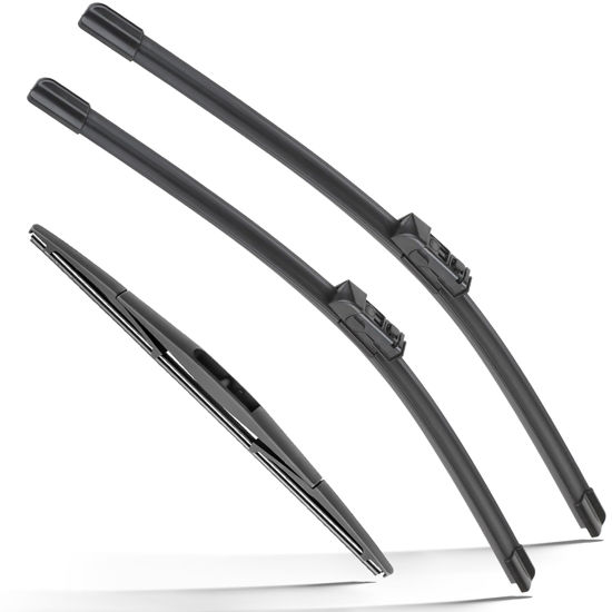 Picture of RAINTOK Windshield Wiper Blades Replacement for Subaru Crosstrek Impreza 2017 2018 2019 2020 2021 2022 2023 Original Factory Quality Front Rear Wipers Blade Set for My Car - 26" 16" 12" (Pack of 3)