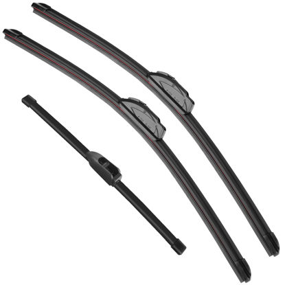 Picture of RAINTOK Windshield Wiper Blades Replacement for Hyundai Elantra 2012-2016 / Hyundai Elantra GT 2013-2017 Original Factory Quality Front Rear Wipers Blade Set for My Car - 28" 14" 13" (Pack of 3)