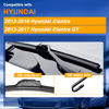 Picture of RAINTOK Windshield Wiper Blades Replacement for Hyundai Elantra 2012-2016 / Hyundai Elantra GT 2013-2017 Original Factory Quality Front Rear Wipers Blade Set for My Car - 28" 14" 13" (Pack of 3)