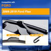 Picture of RAINTOK Windshield Wiper Blades Replacement for Ford Flex 2009 2010 2011 2012 2013 2014 2015 2016 2017 2018 2019 Original Factory Quality Front Rear Wipers Blade Set - 24" 22" 12" (Pack of 3)