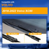 Picture of RAINTOK Windshield Wiper Blades Replacement for Volvo XC90 2016 2017 2018 2019 2020 2021 2022 Original Factory Quality Front Rear Wipers Blade Set for My Car - 24" 20" 15" (Pack of 3)