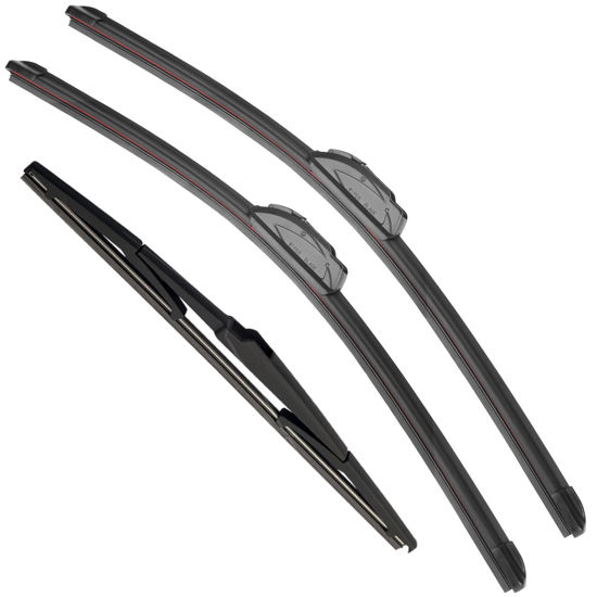 Picture of RAINTOK Windshield Wiper Blades Replacement for Chrysler Pacifica 2017 2018 2019 2020 2021 Original Factory Quality Front Rear Wipers Blade Set for My Car - 26" 20" 14" (Pack of 3)