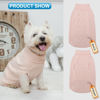 Picture of Mihachi Turtleneck Dog Sweater - Winter Coat Apparel Classic Cable Knit Clothes with Leash Hole for Cold Weather, Ideal Gift for Pet in New Year Cream X-Small