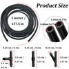 Picture of Windshield Washer Hose Kit - Includes 4 Meter Washer Fluid Hose & 12 Pcs Hose Connectors, Compatible with Most Vehicle Windshield Washer Nozzle Installation, for Connecting Car Water Pumps and Nozzles