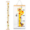Picture of Mibote Baby Growth Height Chart Handing Ruler Wall Decor for Kids, Canvas Removable Height Growth Chart 79" x 7.9" (Giraffe)