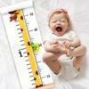 Picture of Mibote Baby Growth Height Chart Handing Ruler Wall Decor for Kids, Canvas Removable Height Growth Chart 79" x 7.9" (Giraffe)