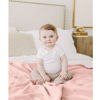 Picture of Konssy Muslin Baby Blankets for Girls Boys, 100% Cotton Crib Blanket for Infant Toddler, Super Soft and Lightweight Nursery Swaddling Wrap 40"x36" (Pink)