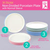 Picture of Elk and Friends Kids 7.8” Porcelain White Plates with Silicone Sleeves | Suitable for Kids/Toddlers | Microwave & Dishwasher Safe | Non Slip | Snack Dishes