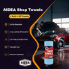 Picture of AIDEA Shop Towels 55 Sheets, Microfiber Cleaning Cloth Blue Shop Rags Washable, Microfiber Towels for Cars, Cleaning Rags Reusable Paper Towels for Automotive, Mechanic, Workshop, House, Kitchen,11×9"