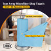 Picture of AIDEA Shop Towels 55 Sheets, Microfiber Cleaning Cloth Blue Shop Rags Washable, Microfiber Towels for Cars, Cleaning Rags Reusable Paper Towels for Automotive, Mechanic, Workshop, House, Kitchen,11×9"