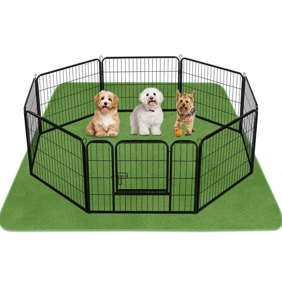 Picture of INVENHO Washable Pee Pads for Dogs 72"x72" Reusable Dog Pads Extra Large Upgrade Non-Slip Dog Pee Pads Heavy Absorbency Puppy Pee Pads Quick Dry Whelping Pads/Waterproof Puppy Training Pad