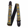 Picture of Perri’s Leathers Ltd. - Guitar Strap - Nylon - Jacquard - Orange Yellow Floral - Adjustable - for Acoustic/Bass/Electric Guitars - Made in Canada (TWS-7276)