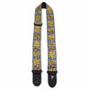 Picture of Perri’s Leathers Ltd. - Guitar Strap - Nylon - Jacquard - Orange Yellow Floral - Adjustable - for Acoustic/Bass/Electric Guitars - Made in Canada (TWS-7276)