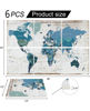 Picture of YPY Acoustic Panels Art Soundproof Panels: Vintage World Map Print Acoustic Panels Decorative Sound Absorbing Panels for Office Recording Studio Room,12" x 12",Set of 6