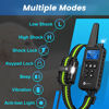 Picture of Dog Training Collar with Remote, Electronic Dog Shock Collar with Beep, Vibration, Shock, Light and Keypad Lock Mode, Electric Training Collar Set for Small Medium Large Dogs (Black Green)