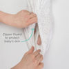 Picture of Amazing Baby Transitional Swaddle Sack with Arms Up Half-Length Sleeves and Mitten Cuffs, Large, 6-9 Months, 21-24 lbs, Sterling Confetti (Arms Up Swaddle, Transition Swaddle Sleep Sack)