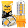 Picture of Auxbeam 3157 3156 Amber Yellow Turn Signal Lights, 3156A 3056 3157KX 4157 3457 3757NAK LED Bulbs Direction Blinker, Low Power 360° Super Bright Light, Pack of 2