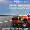Picture of Sun Shade Sunshade for Ford F150 2021-2024 Windshield Cover, F-150 Super Crew Cab,Super Cab,Regular Cab 2-Layers Sun Shield 240T Silver Sun Visor Foldable Window Shade Blocks UV Rays Car Accessories