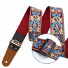 Picture of Nefelibata Guitar Strap, 2" Jacquard Embroidery Guitar Straps, Full Grain Leather Ends with Hidden Pocket, for Bass, Electric and Acoustic Guitars, Strap Button, Strap Locks and Guitar Picks