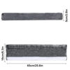 Picture of Amooca Soft Faux Fur Universal Fit Seatbelt Cover Car Truck SUV Airplane Seat Belt Shoulder Pad for Carmera Backpack Straps Neck Cushion Protector Extra Long 25.6in Dark Gray